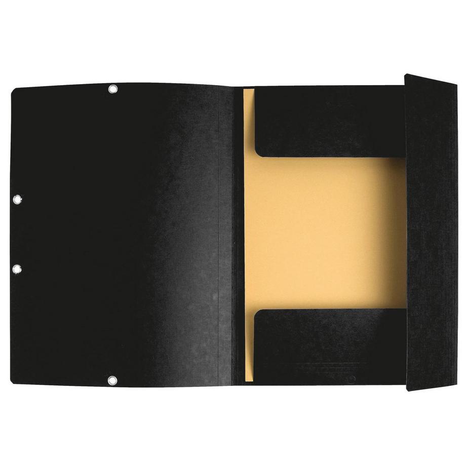 Exacompta Sammelmappe mit Gummizug und 3 Klappen aus Colorspan-Karton 355g/qm, für Format DIN A4 - x 50  