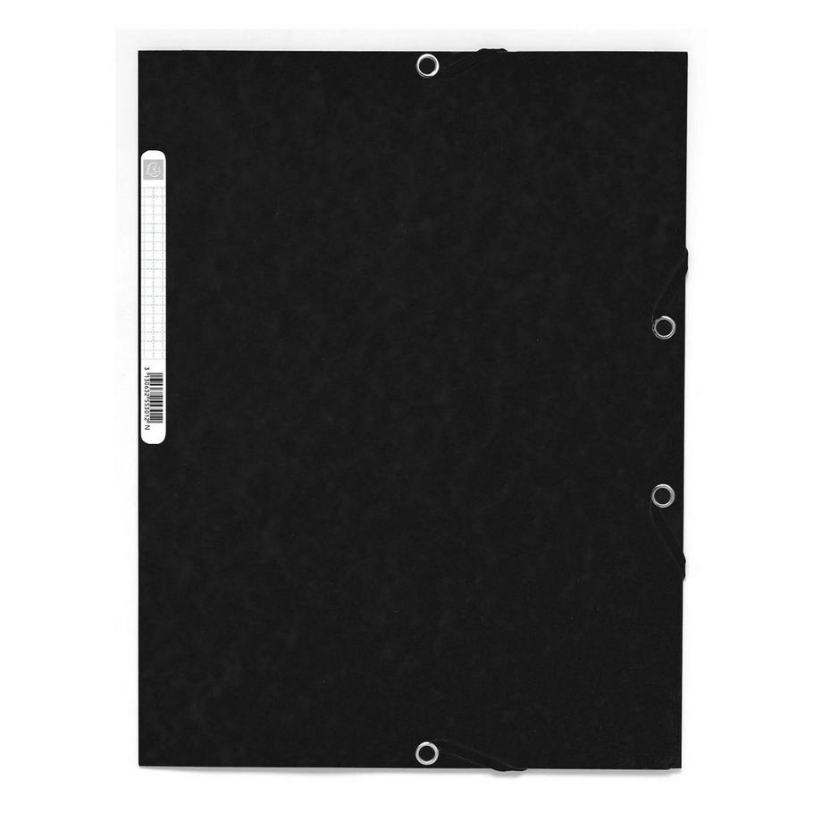 Sammelmappe mit Gummizug und 3 Klappen aus Colorspan-Karton 355g/qm, für Format DIN A4 - x 50