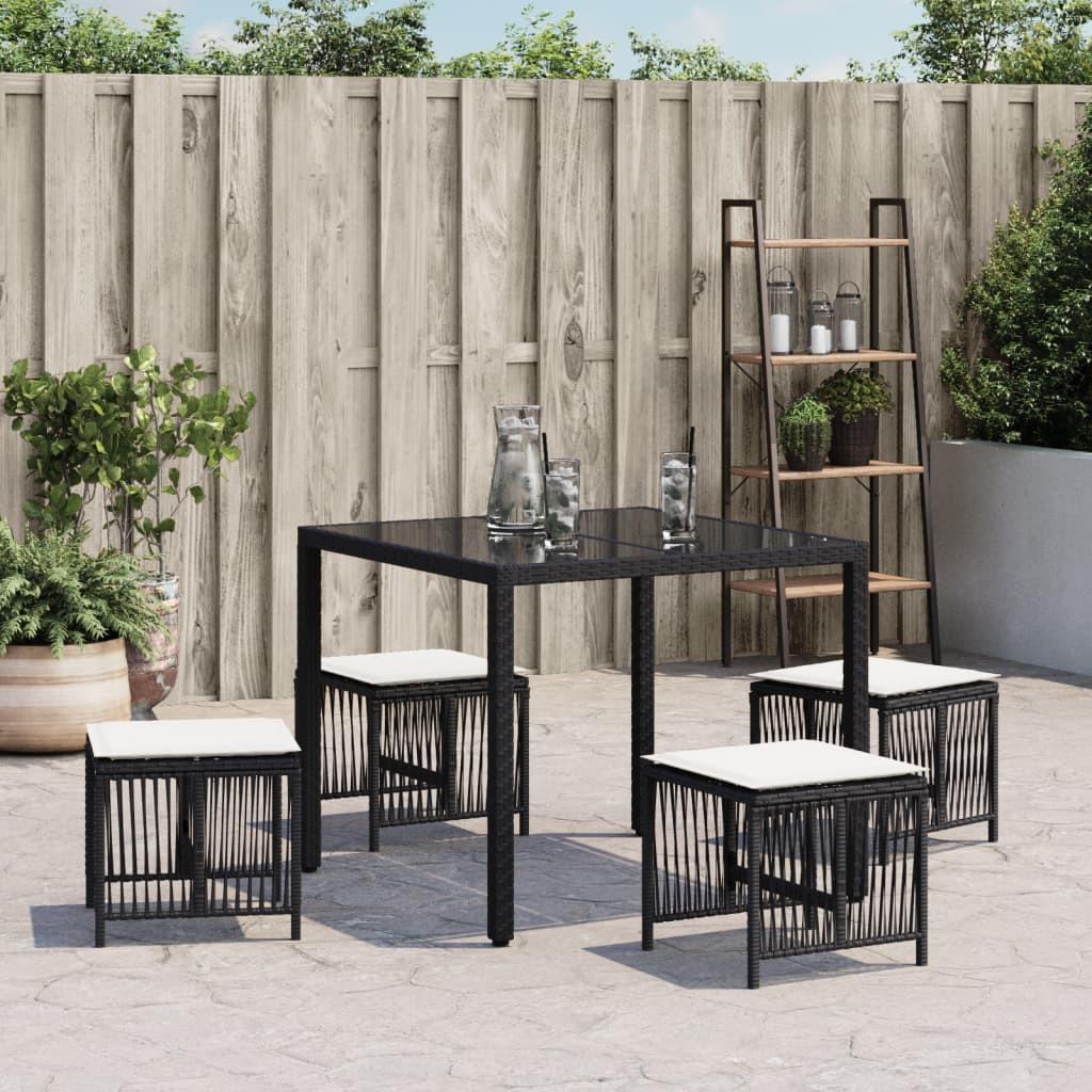 VidaXL  Gartenhocker poly-rattan 