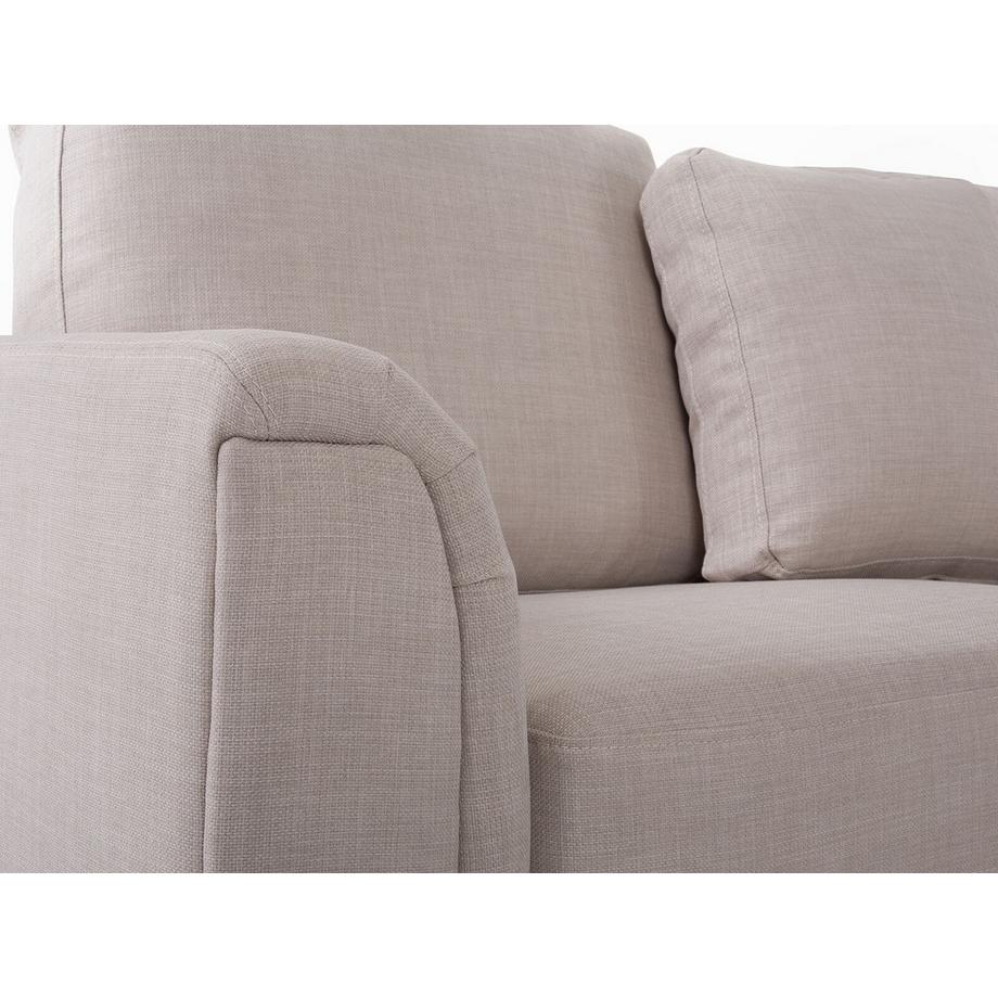 Beliani Canapé d'angle gauche en Tissu Traditionnel OSLO  