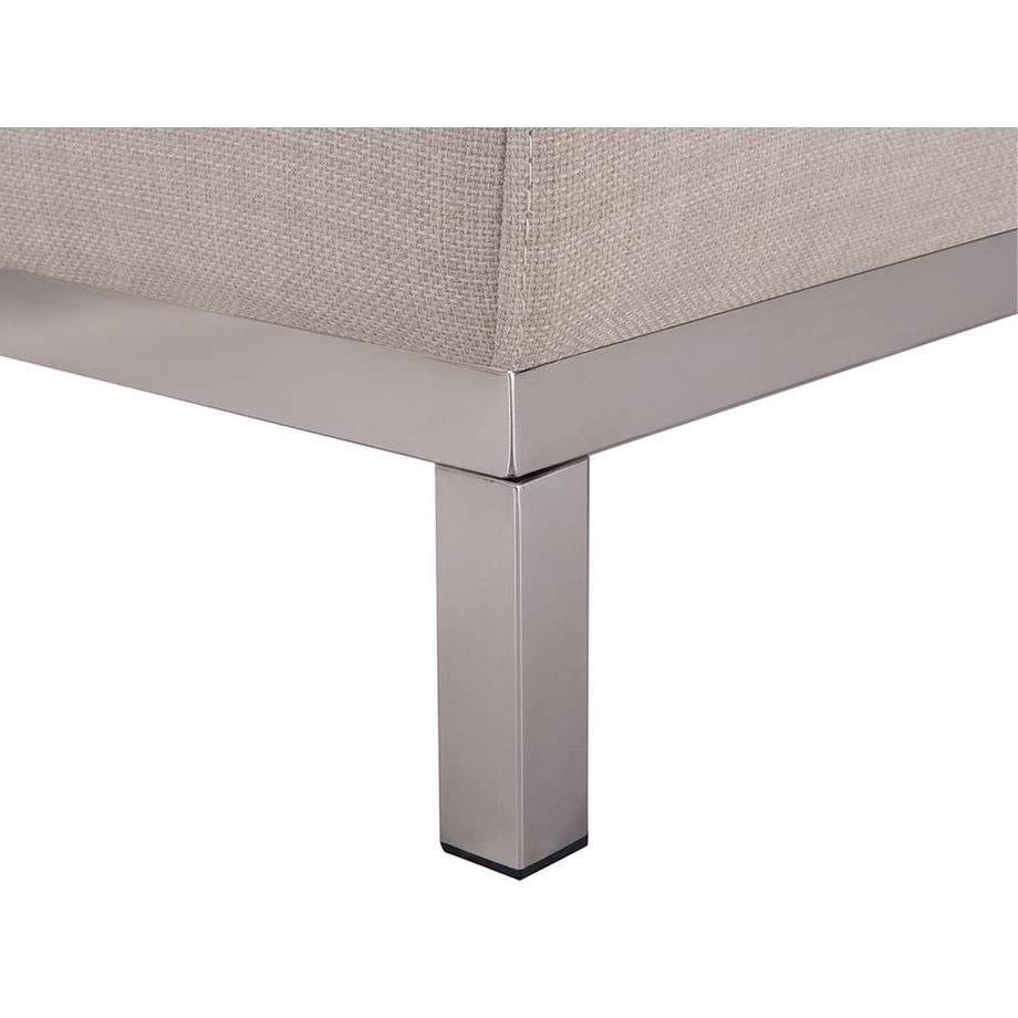 Beliani Canapé d'angle gauche en Tissu Traditionnel OSLO  