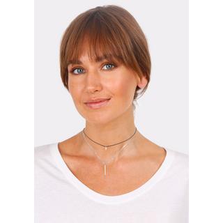 Elli  Collier Femmes Choker Couches Nylon Géo Look 