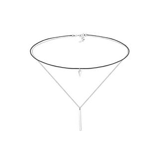 Elli  Collier Femmes Choker Couches Nylon Géo Look 