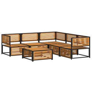 VidaXL set salotto da giardino Legno  