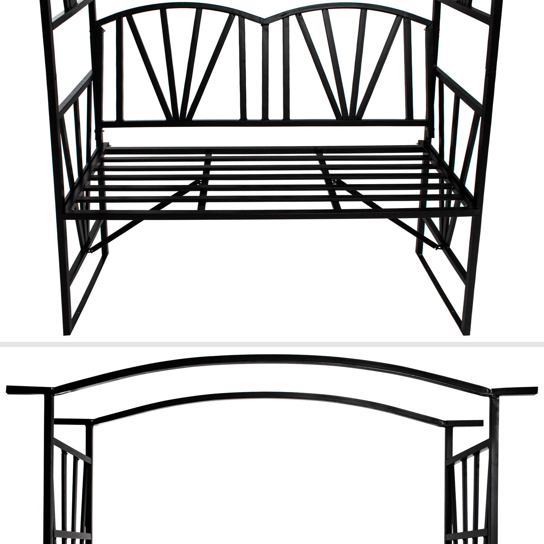 Tectake  Arche de jardin avec banc intégré 