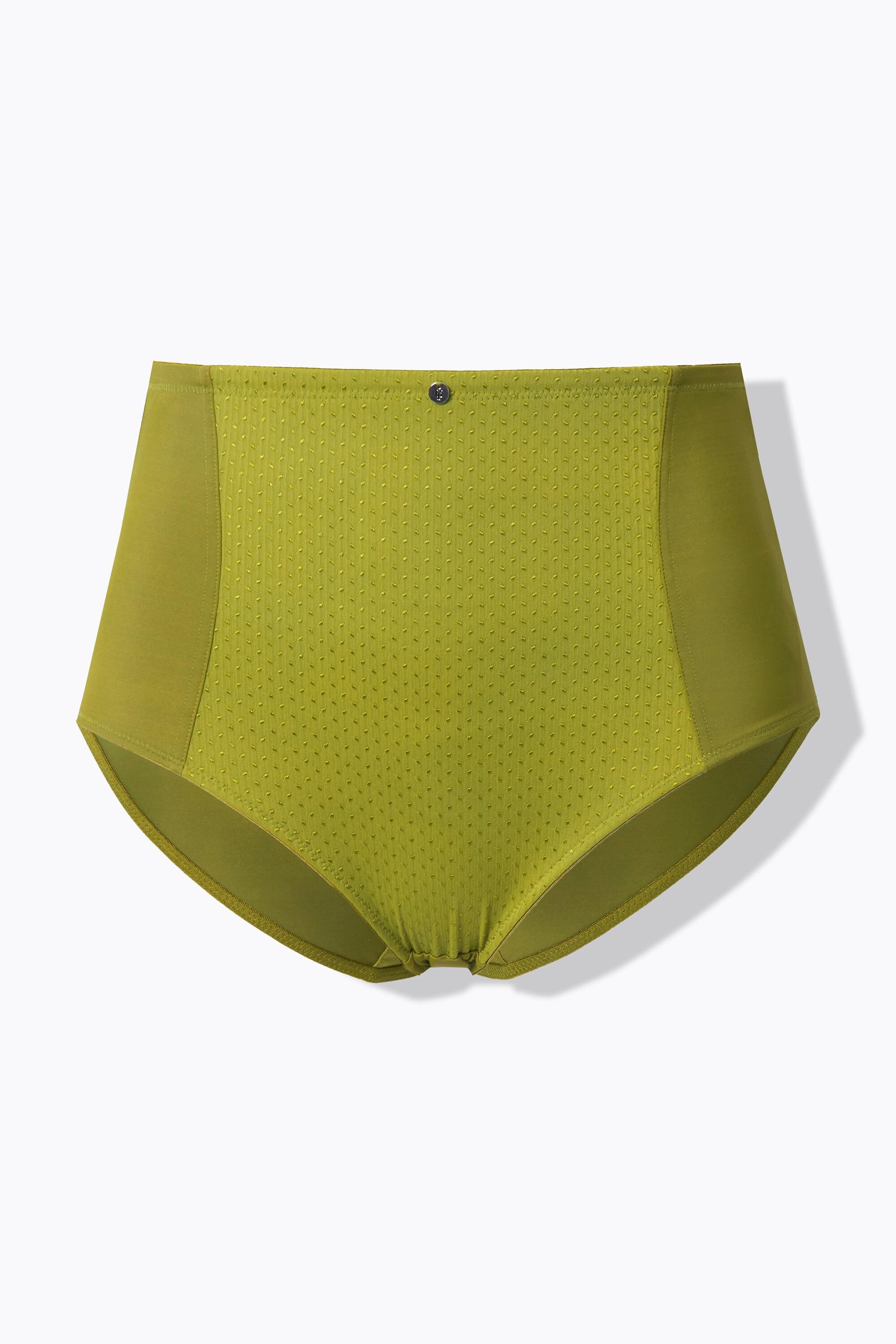 Ulla Popken Slip modellanti Vita Alta Inserto Jacquard  