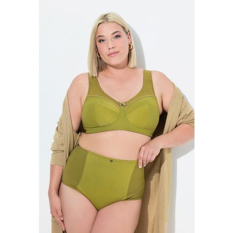 Ulla Popken Slip modellanti Vita Alta Inserto Jacquard  