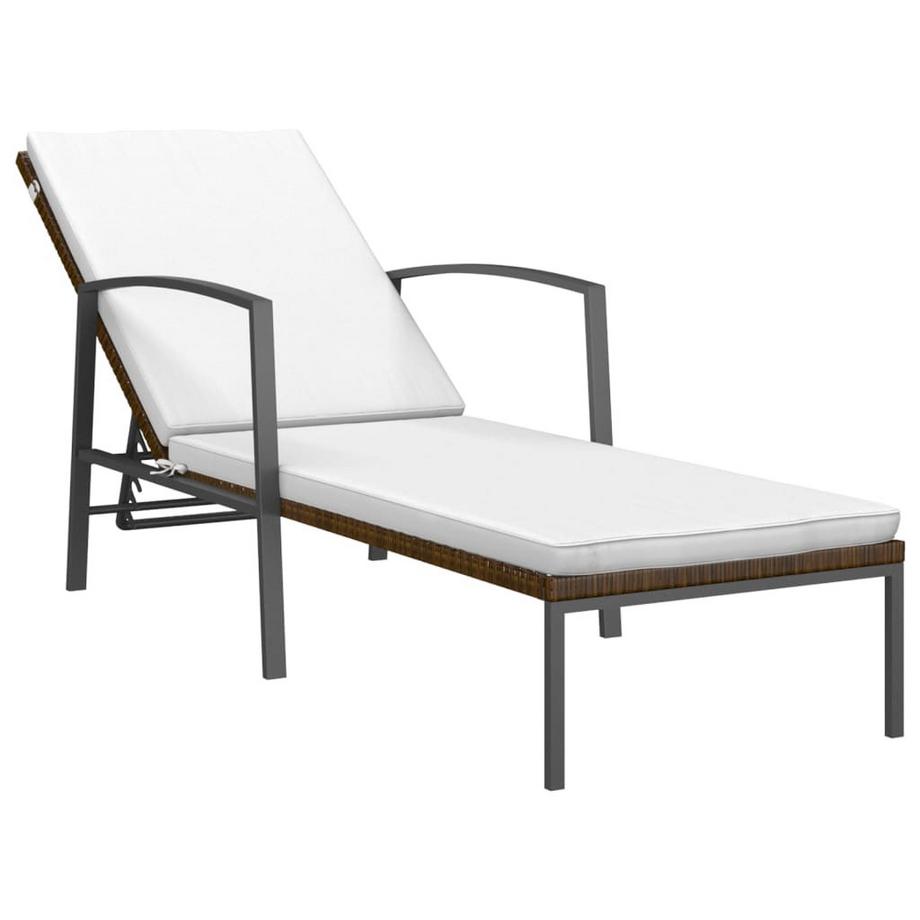 VidaXL Sonnenliege mit tisch poly-rattan  
