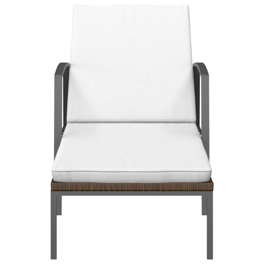 VidaXL Sonnenliege mit tisch poly-rattan  
