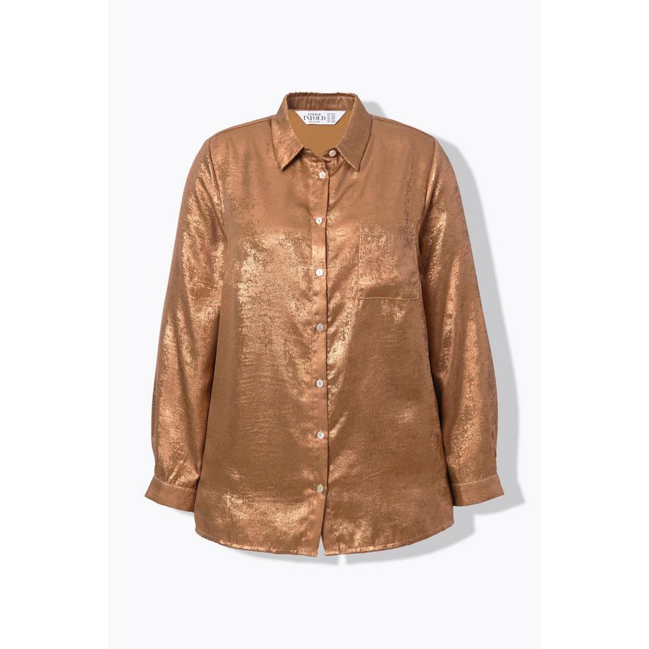 Studio Untold Chemisier Boxy Shape effet cuivré  