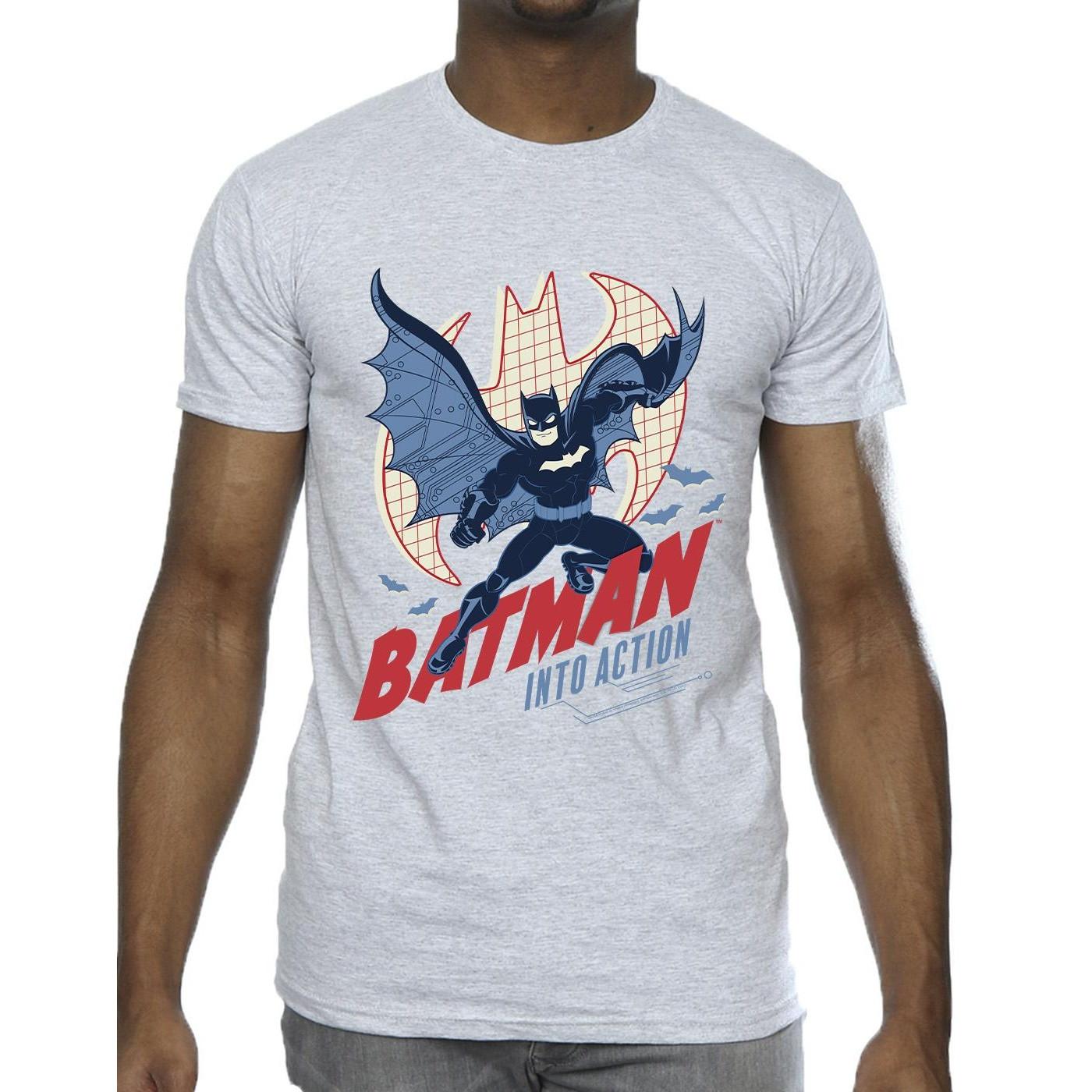 DC COMICS  Tshirt INTO ACTION 