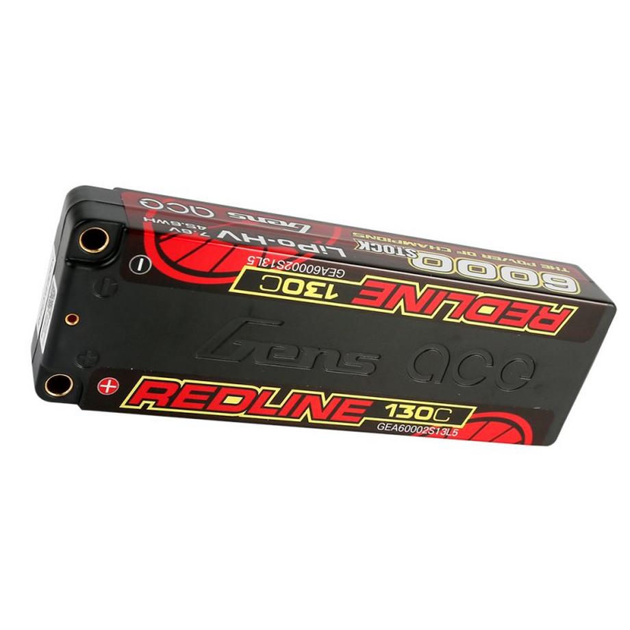 Gens ace  Gens ace Etui rigide Redline Series 6000mAh 7.6V 130C 2S2P HV Batterie LiPo 