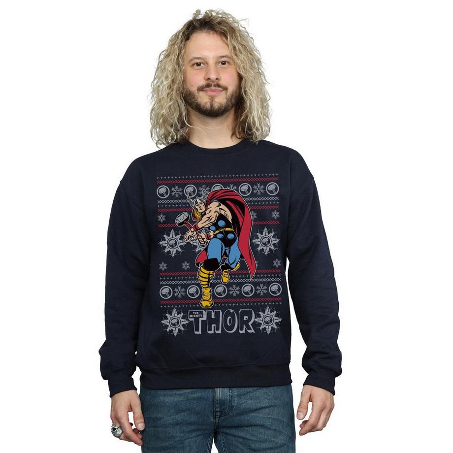 MARVEL Thor Noël Sweatshirt Imprimé  