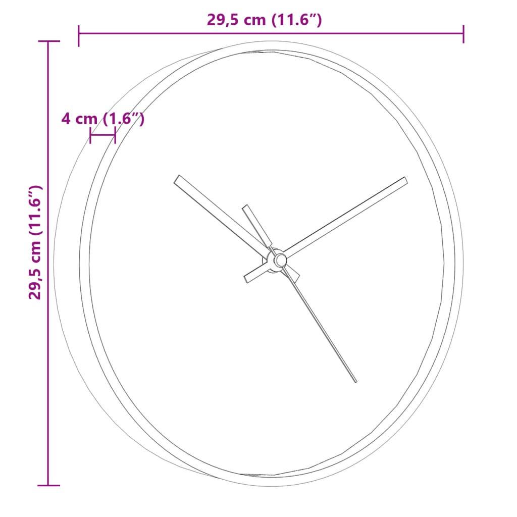 VidaXL orologio da parete Vetro  