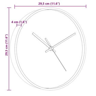 VidaXL Wanduhr glas  