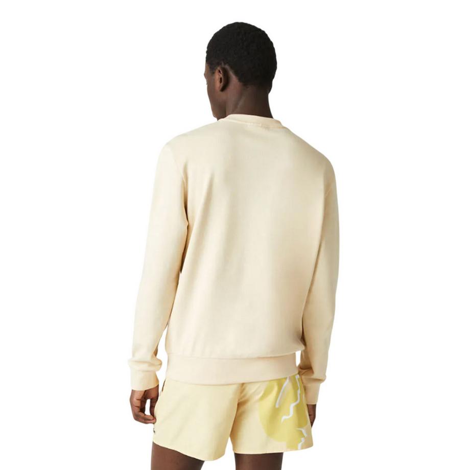 LACOSTE Rundhals-Sweatshirt mit Krokodil-Print  