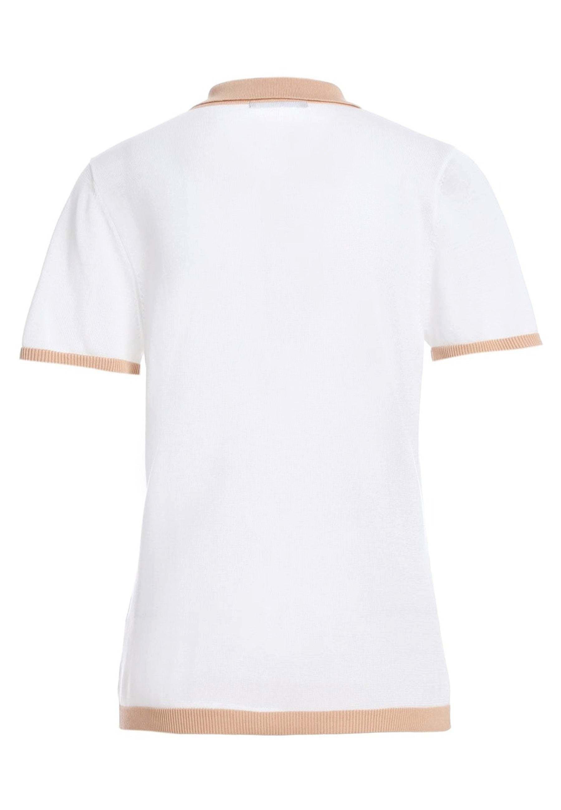 Bellemere New York  Bellemere Tencel-Poloshirt mit Farbblockdesign 