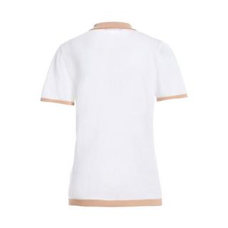 Bellemere New York  Bellemere Tencel-Poloshirt mit Farbblockdesign 