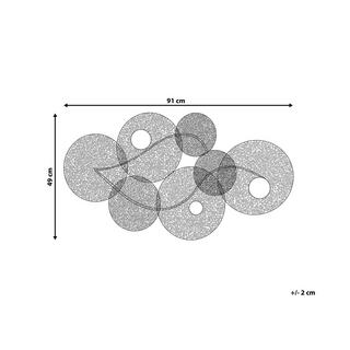 Beliani Décoration murale en Métal Moderne POLONIUM  