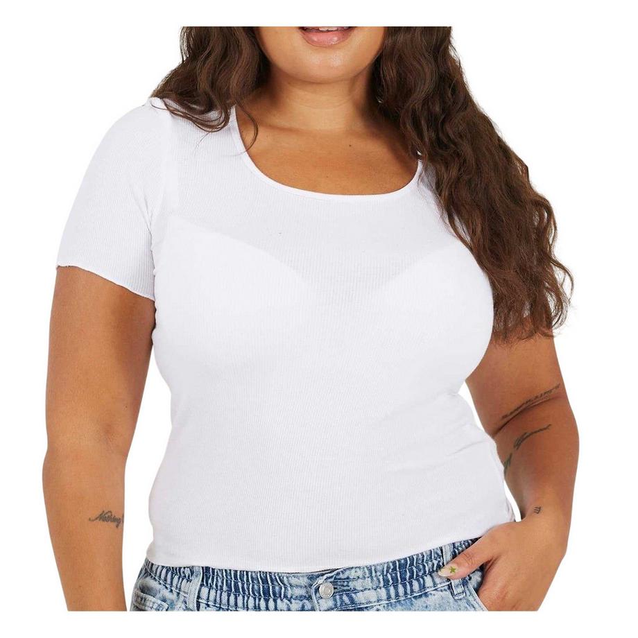 Brave Soul T-Shirt Taglia Plus Slim Fit con Collo a Girocollo  
