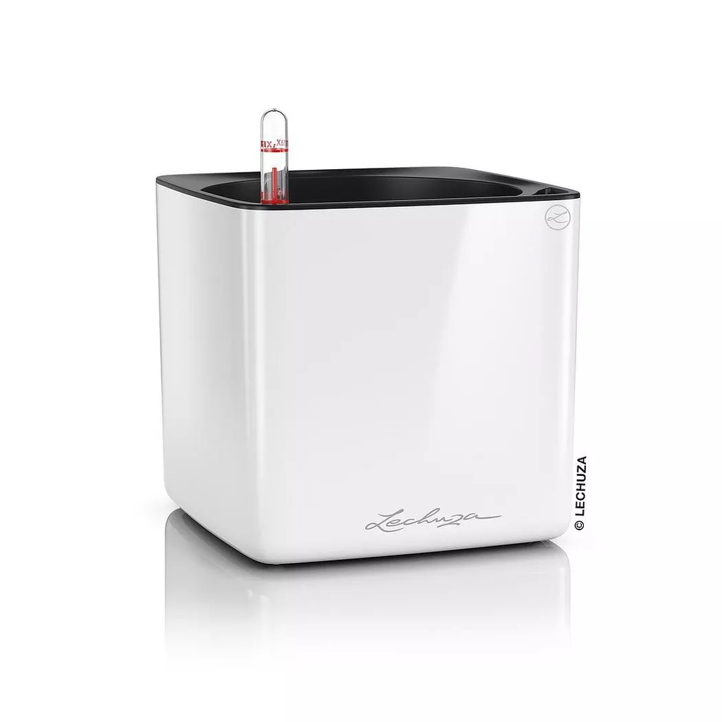 Blumentopf "Lechuza Blumentopf CUBE Glossy 16 W" Material: Polypropylen