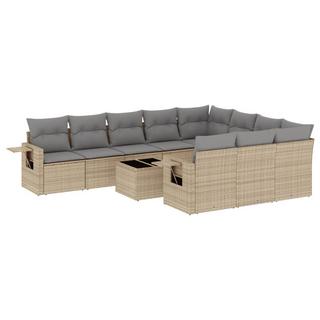 VidaXL set divano da giardino Polirattan  