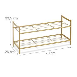 B2X Scaffale per scarpe impilabile con 2 ripiani  