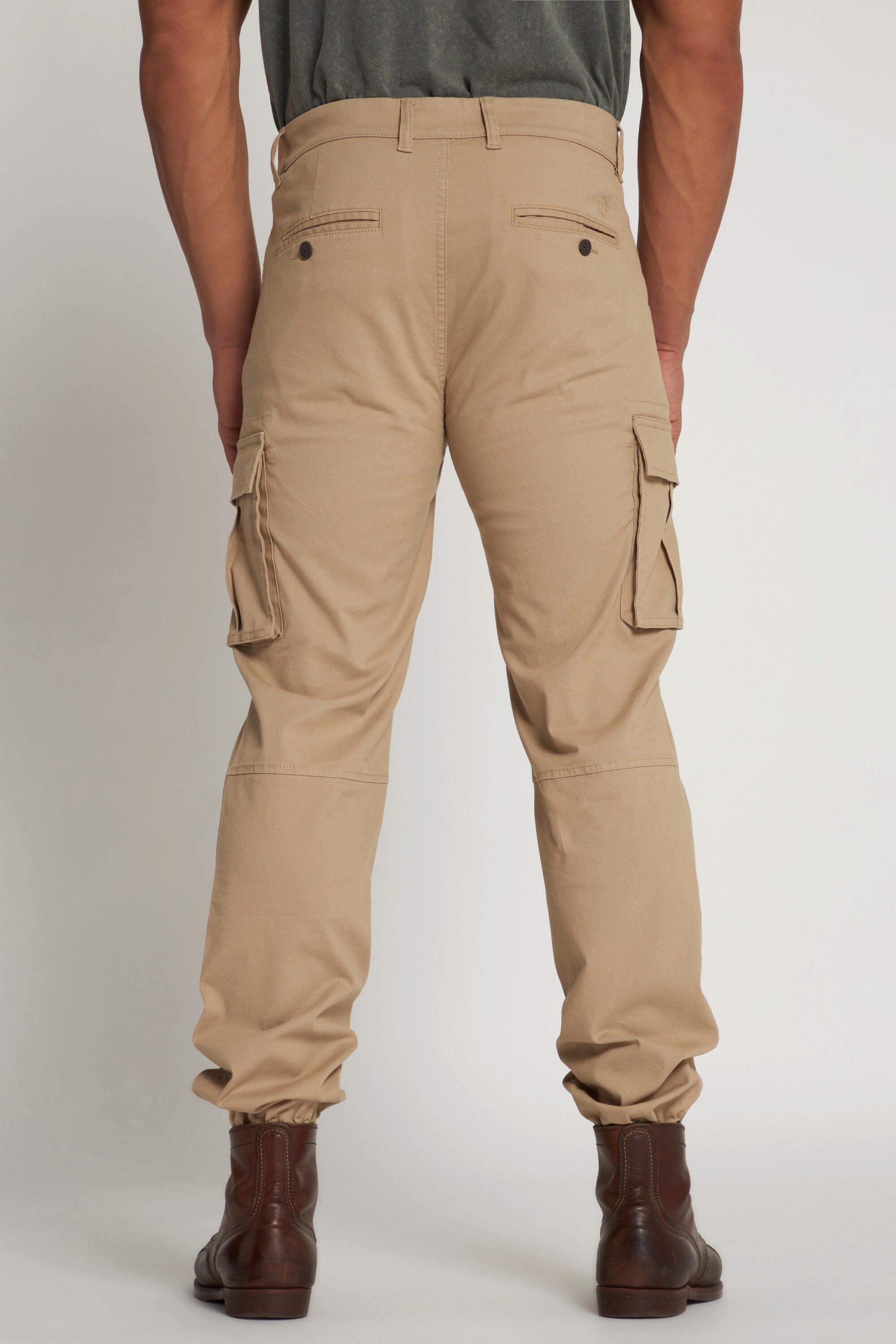 JP1880  Pantaloni cargo con taglio speciale per l'addome e taglio della gamba dritto, disponibili fino alla tg. 70 