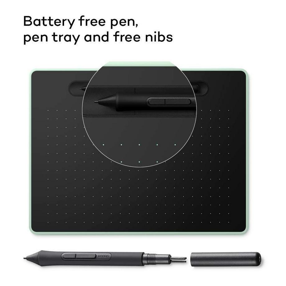 wacom  Intuos M Bluetooth tavoletta grafica Nero, Verde 2540 lpi (linee per pollice) 216 x 135 mm USB/Bluetooth 