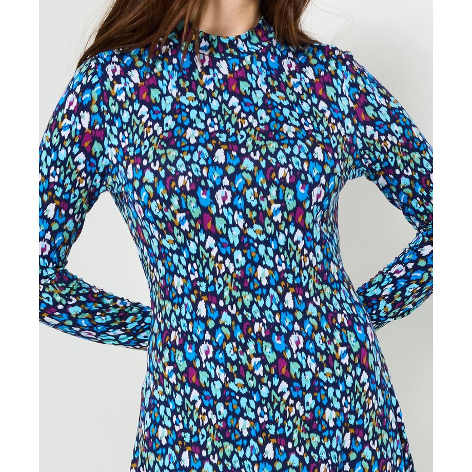 Joe Browns Robe Courte en Jersey Imprimée Col Montant  