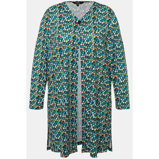 Ulla Popken Jerseyjacke Punkte A-Linie V-Ausschnitt  