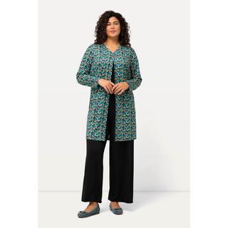 Ulla Popken Jerseyjacke Punkte A-Linie V-Ausschnitt  