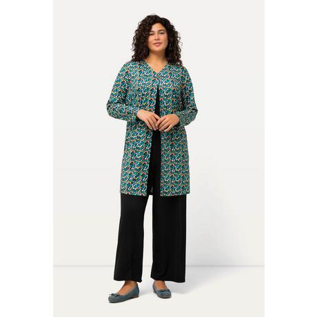 Ulla Popken Jerseyjacke Punkte A-Linie V-Ausschnitt  