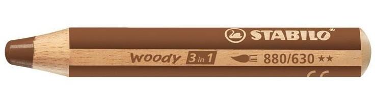 STABILO STABILO Farbstifte Woody 3 in 1 880/630 braun  