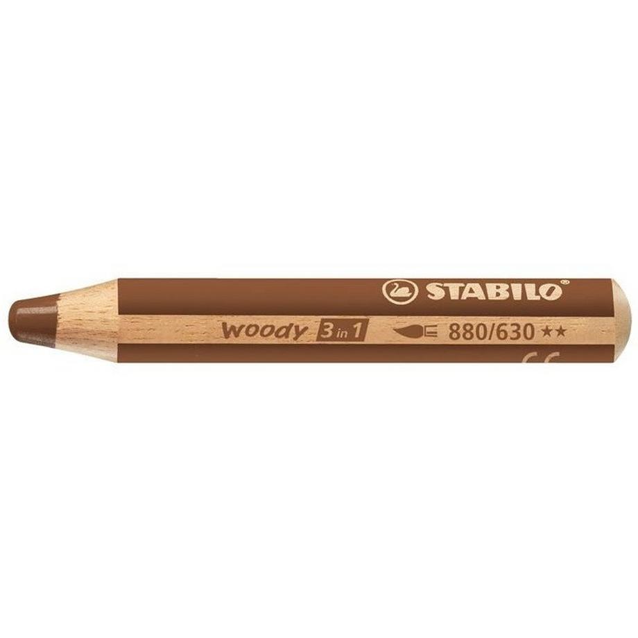 STABILO STABILO woody 3 in 1 Marrone 1 pz  