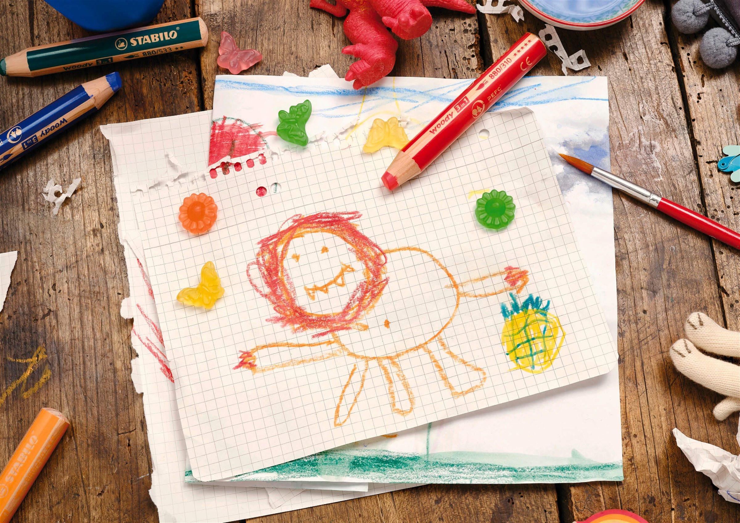 STABILO STABILO Farbstifte Woody 3 in 1 880/630 braun  