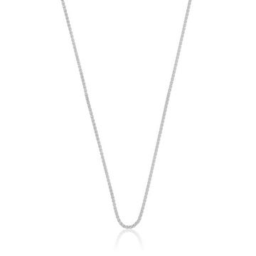 Collier Zopf Weissgold 375, 1.2mm, 40cm