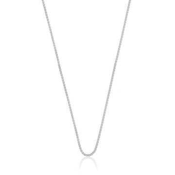 Collier Zopf Weissgold 375, 1.2mm, 40cm
