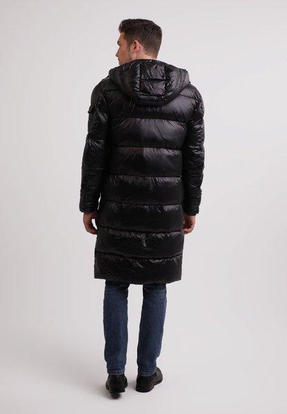 CASH-MERE.CH Lungo Piumino con Cappuccio e Fodera in Cashmere  