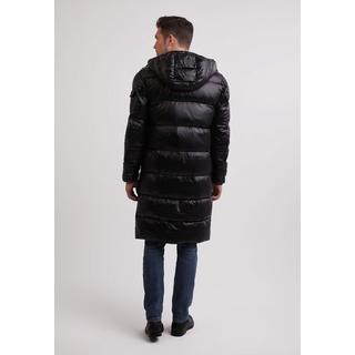 CASH-MERE.CH Lungo Piumino con Cappuccio e Fodera in Cashmere  