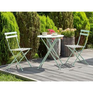 Beliani Bistro Set aus Stahl Modern FIORI  