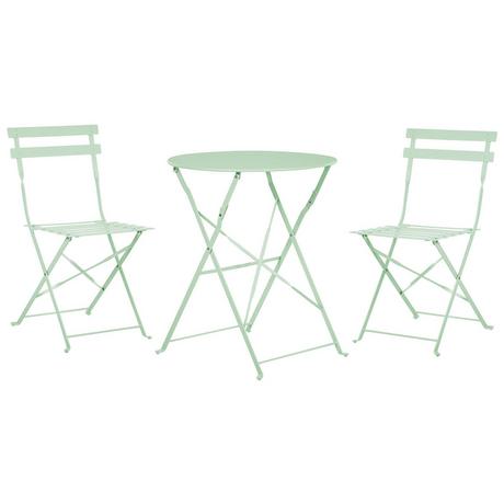 Beliani Bistro Set aus Stahl Modern FIORI  