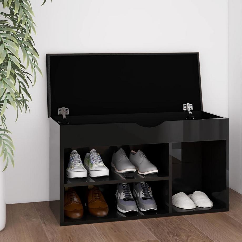 VidaXL Banc à chaussures bois d'ingénierie  