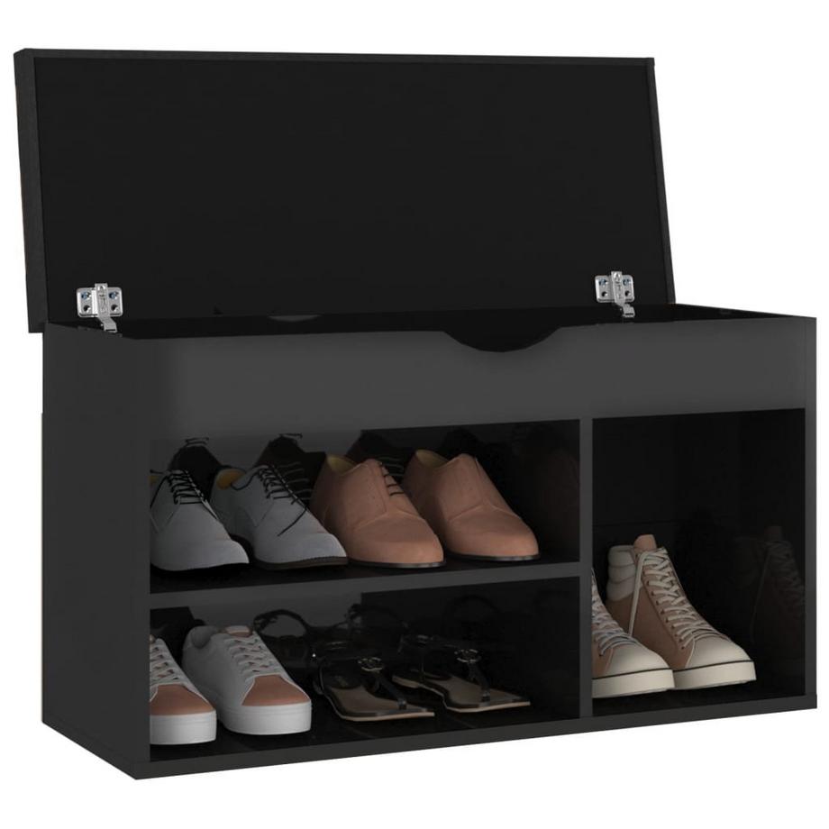 VidaXL Banc à chaussures bois d'ingénierie  