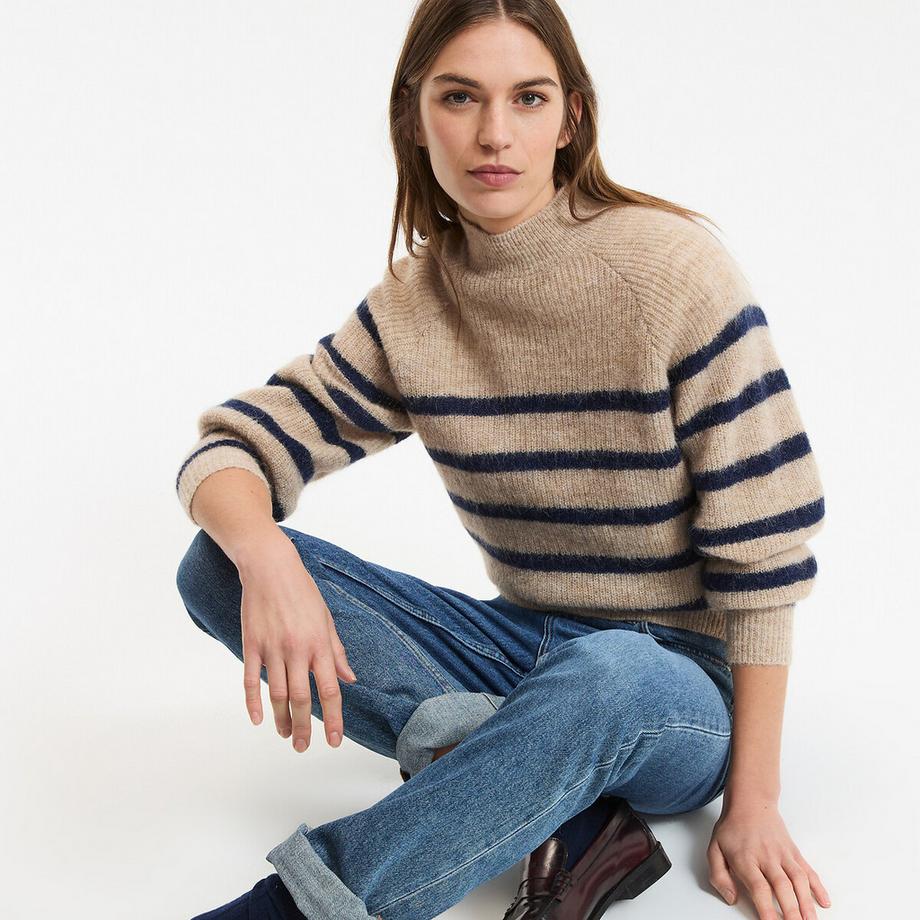 La Redoute Collections Aristide Streifenpullover mit Alpakawolle  