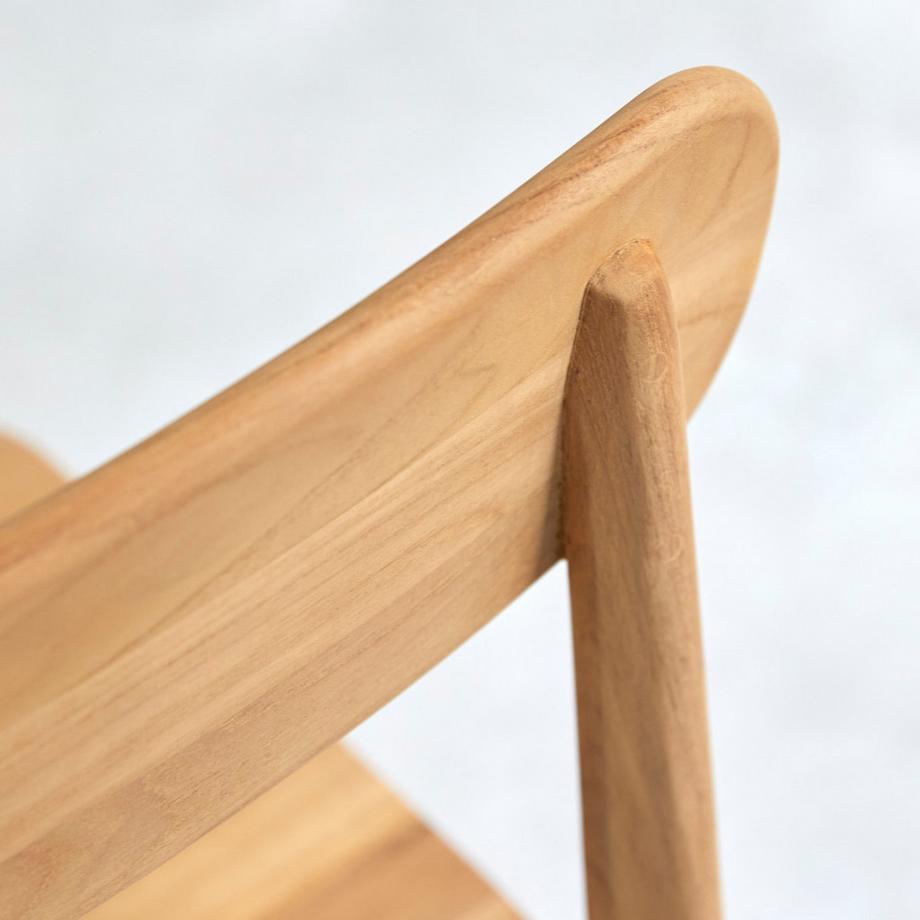 Tikamoon Chaise en teck massif Jonàk  