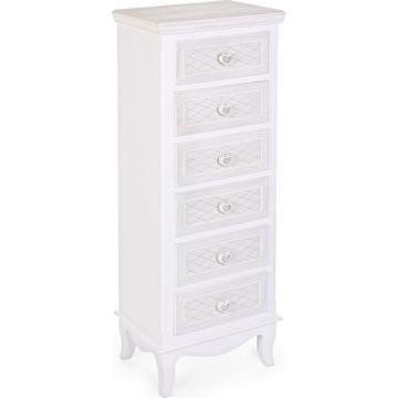 Commode haute Charlene 6 tiroirs