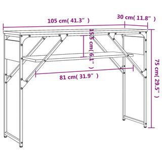 VidaXL Konsolentisch holzwerkstoff  