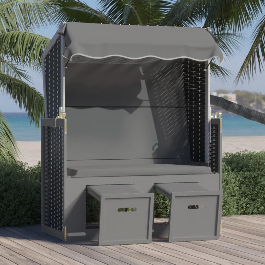 VidaXL Strandkorb poly-rattan  