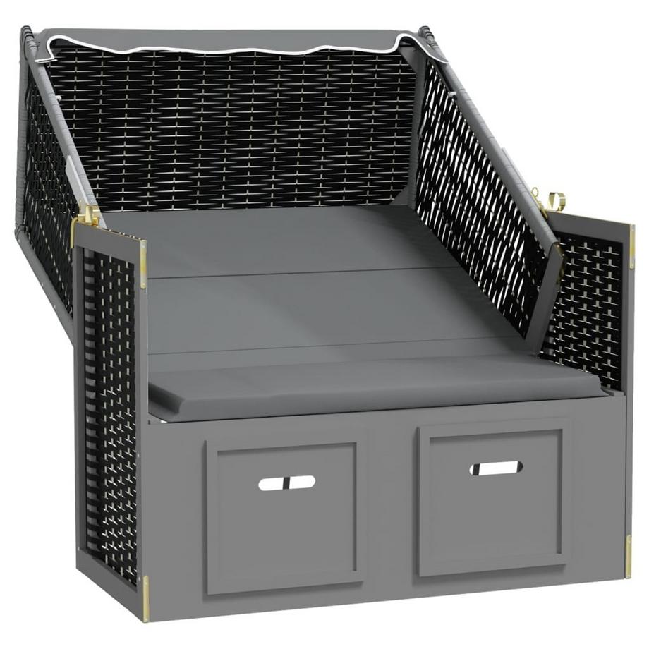 VidaXL Strandkorb poly-rattan  